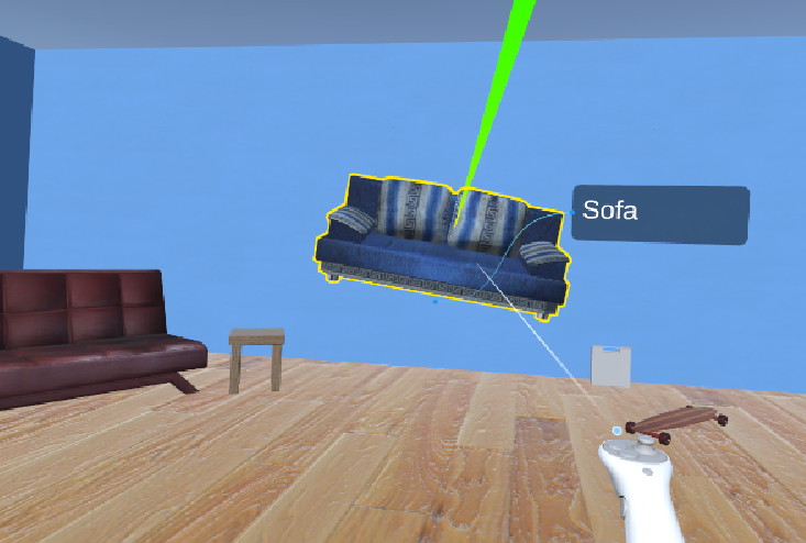 VR LLM scene interaction — in-engine screenshot